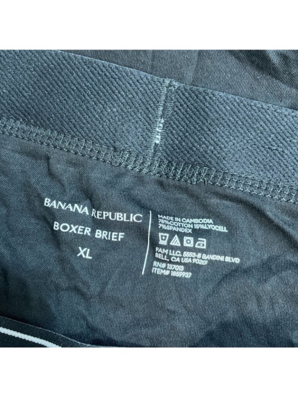 NWT Banana Republic 3-Pack Men's XL Black Boxer Briefs Comfort Waistband - Picture 4 of 7